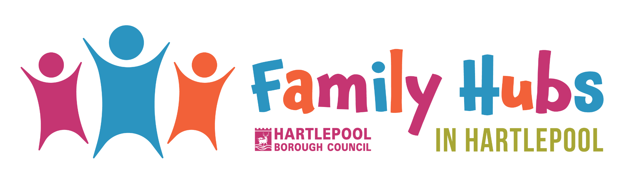 Family Hubs in Hartlepool Logo